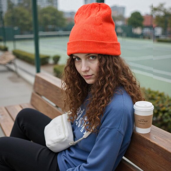 Men's 3-pack Red Beige Green Spring Summer Autumn Winter Slouchy Beanies Hats - Picture 5 of 8